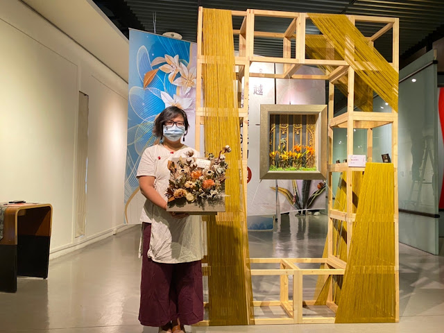 楊凱竹纏花創作展 絲線纏繞對時代的祝福