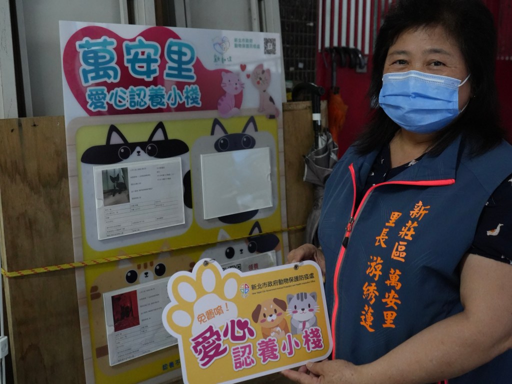 萬安里設認養小棧 為浪貓找家