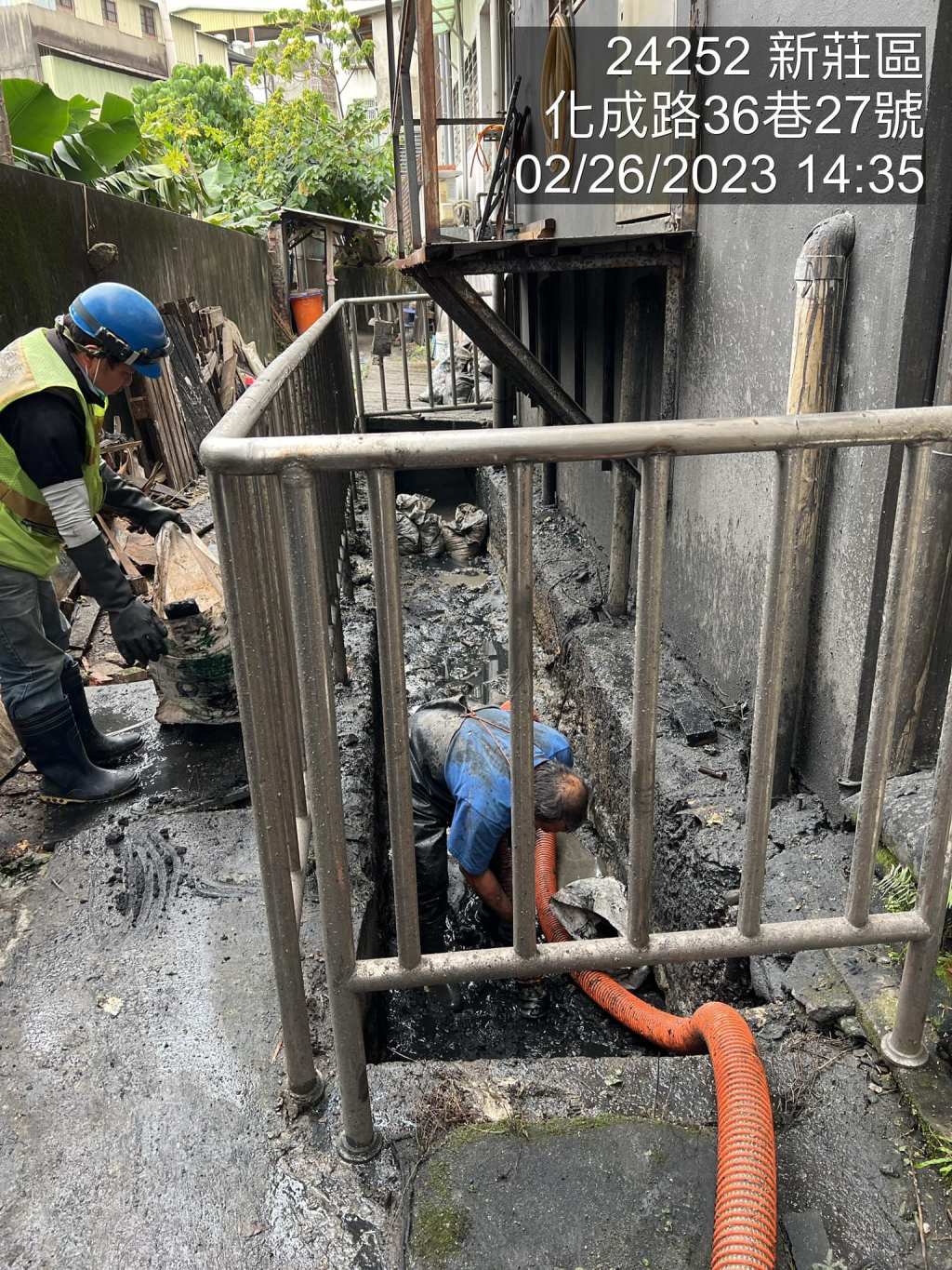 圳溝發出惡臭 化成里完成清淤