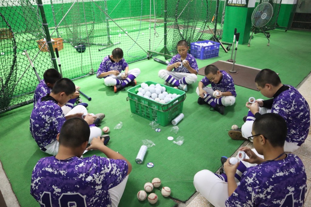 福營國中棒球隊 修復毀損棒球