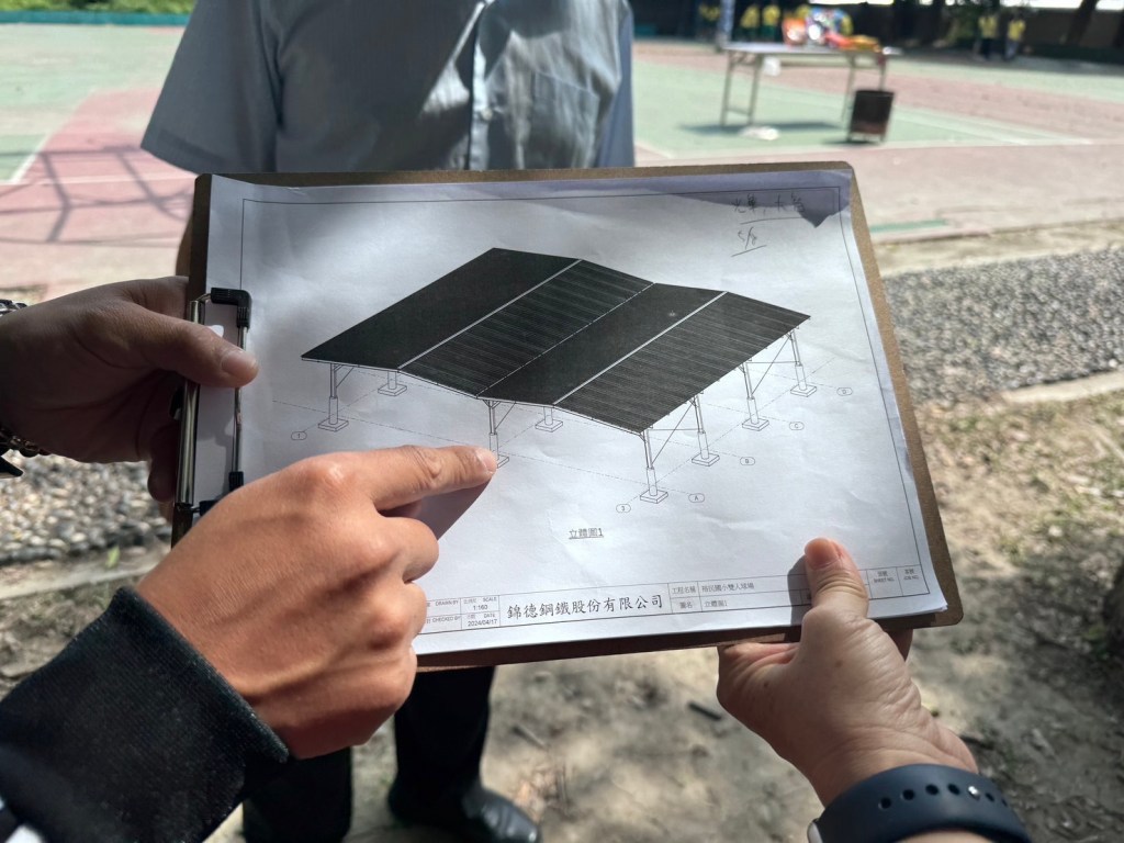 綠能校園 裕民國小設光電球場