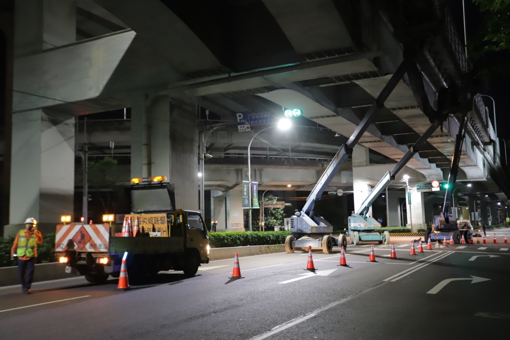台一高架工程 夜間管制四個月