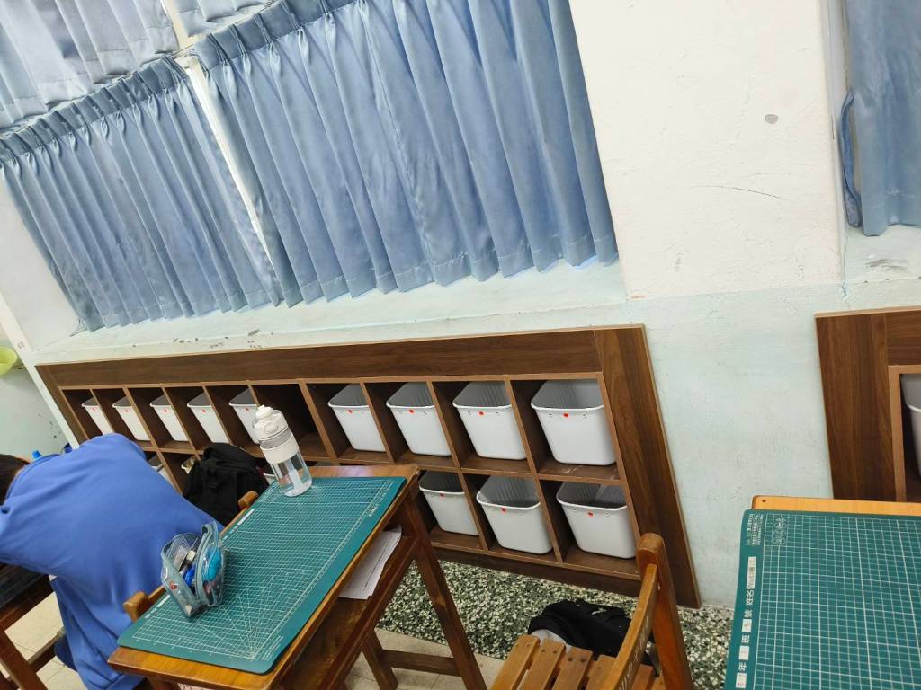 中平國中置物櫃完工 方便收納